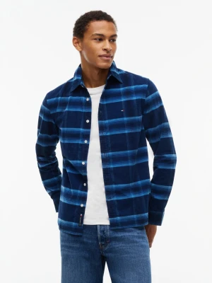 Tommy Jeans koszula z sztruksu Mężczyźni Regular Fit Sztruks niebieski