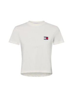 Tommy Jeans Koszulka damska Kobiety Bawełna biały nadruk,