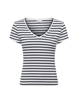 Tommy Jeans Koszulka damska Kobiety Bawełna biały|niebieski w paski,