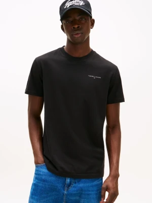 Tommy Jeans Koszulka damska Kobiety Bawełna czarny jednolity,