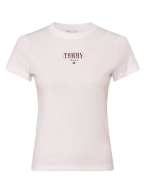 Tommy Jeans Koszulka damska Kobiety biały jednolity,