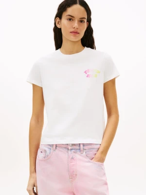 Tommy Jeans Koszulka Kobiety Bawełna biały