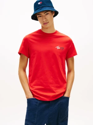 Zdjęcie produktu Tommy Jeans Koszulka Mężczyźni Bawełna (100%) czerwony