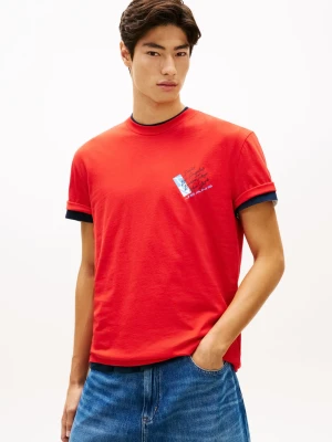 Zdjęcie produktu Tommy Jeans Koszulka Mężczyźni Bawełna czerwony