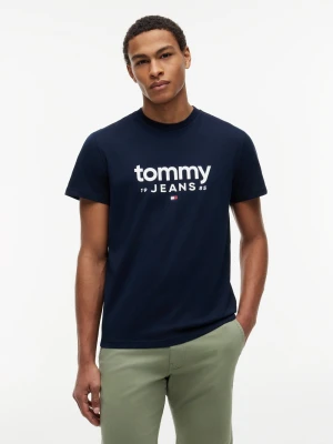Zdjęcie produktu Tommy Jeans Koszulka Mężczyźni Bawełna niebieski|wielokolorowy