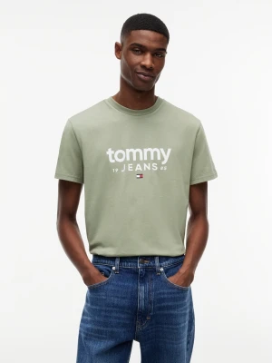 Zdjęcie produktu Tommy Jeans Koszulka Mężczyźni Bawełna zielony|wielokolorowy