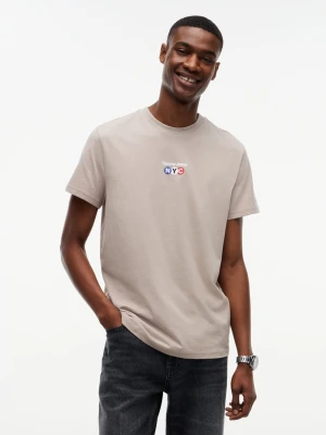 Tommy Jeans koszulka Mężczyźni Bawełna (100%) szary