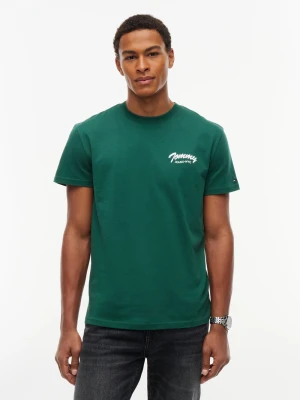 Tommy Jeans koszulka Mężczyźni Bawełna (100%) zielony
