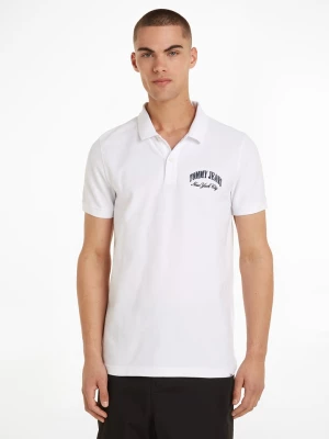 TOMMY JEANS Koszulka polo w kolorze białym rozmiar: XL