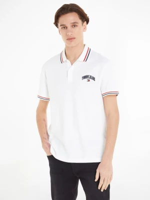 TOMMY JEANS Koszulka polo w kolorze białym rozmiar: XL