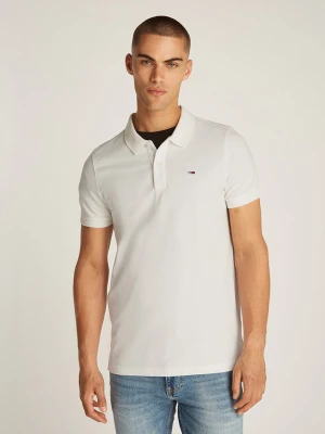 TOMMY JEANS Koszulka polo w kolorze białym rozmiar: M