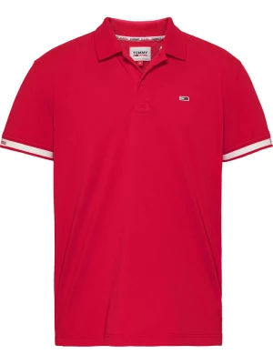TOMMY JEANS Koszulka polo w kolorze czerwonym rozmiar: L