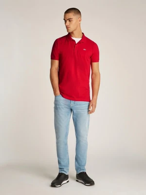 TOMMY JEANS Koszulka polo w kolorze czerwonym rozmiar: M