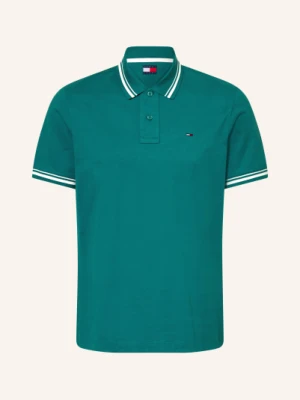 Tommy Jeans Koszulka Polo Z Dżerseju gruen