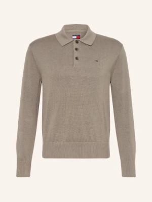 Tommy Jeans Koszulka Polo Z Dzianiny beige