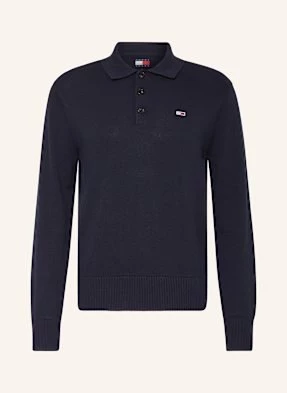 Tommy Jeans Koszulka Polo Z Dzianiny blau