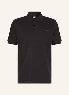 Tommy Jeans Koszulka Polo Z Dzianiny schwarz