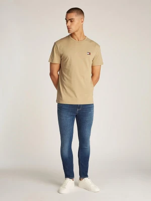 TOMMY JEANS Koszulka w kolorze beżowym rozmiar: M