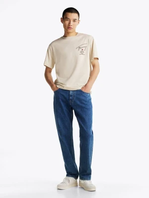TOMMY JEANS Koszulka w kolorze beżowym rozmiar: M