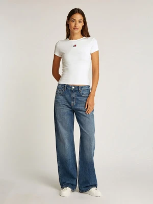 TOMMY JEANS Koszulka w kolorze białym rozmiar: L