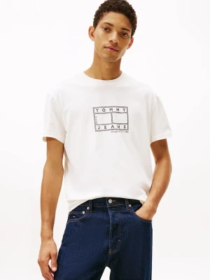 TOMMY JEANS Koszulka w kolorze białym rozmiar: XL