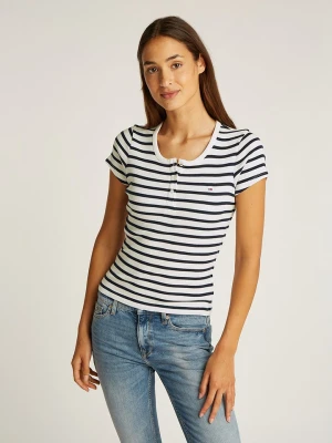 TOMMY JEANS Koszulka w kolorze białym rozmiar: M