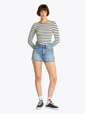 TOMMY JEANS Koszulka w kolorze czarno-białym rozmiar: L