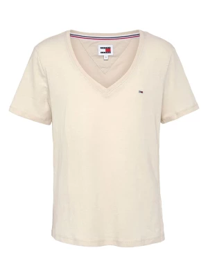 TOMMY JEANS Koszulka w kolorze kremowym rozmiar: XL