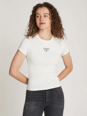 TOMMY JEANS Koszulka w kolorze kremowym rozmiar: S