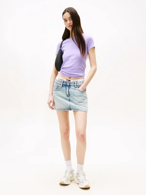 TOMMY JEANS Koszulka w kolorze lawendowym rozmiar: S