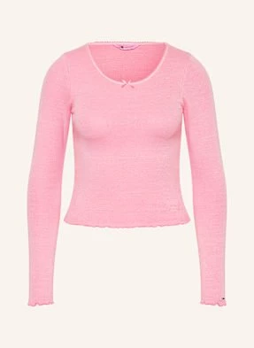 Tommy Jeans Koszulka Z Długim Rękawem pink