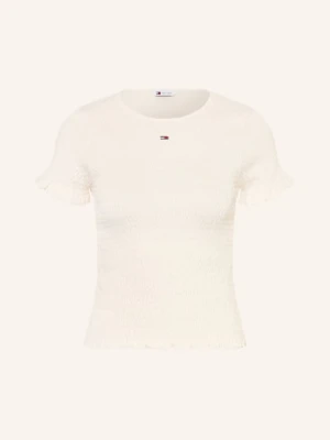Tommy Jeans Koszulka Z Falbanami weiss