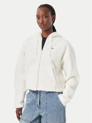 Tommy Jeans Kożuch sztuczny Teddy DW0DW23291 Kremowy Regular Fit