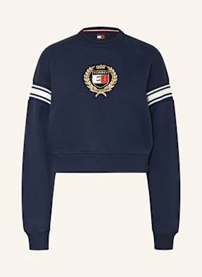 Tommy Jeans Krótka Bluza Nierozpinana blau