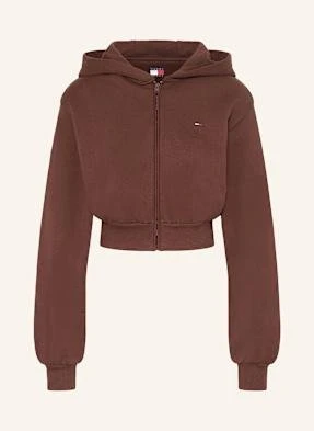 Tommy Jeans Krótka Bluza Rozpinana braun