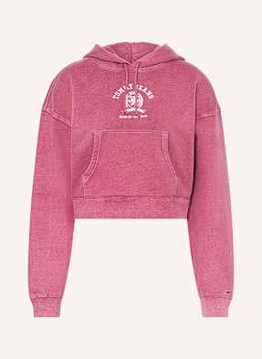 Tommy Jeans Krótka Bluza Z Kapturem pink