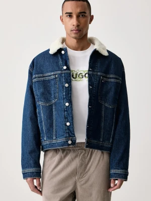 Tommy Jeans krótka kurtka męska jeansowa granatowy