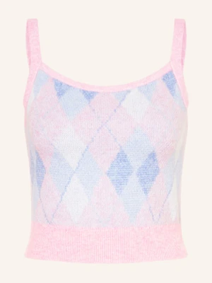 Tommy Jeans Krótki Top Z Dzianiny rosa