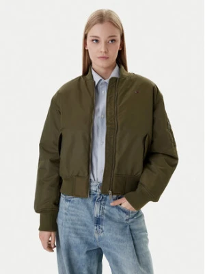 Tommy Jeans Kurtka bomber Essential DW0DW22046 Zielony Regular Fit