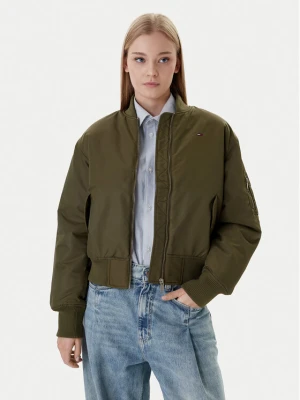 Tommy Jeans Kurtka bomber Essential DW0DW22046 Zielony Regular Fit