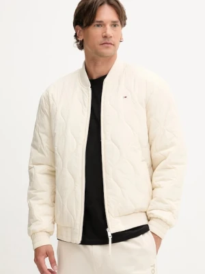 Tommy Jeans kurtka bomber kolor beżowy przejściowa DM0DM21685