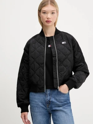 Tommy Jeans kurtka bomber kolor czarny przejściowa DW0DW21631