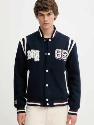 Tommy Jeans kurtka bomber kolor granatowy zimowa DM0DM22043
