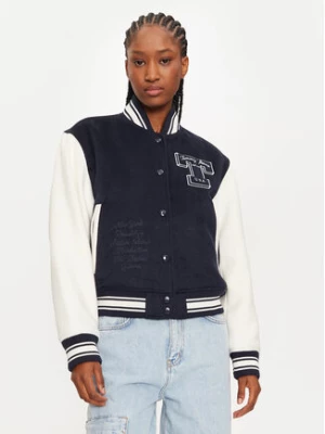 Tommy Jeans Kurtka bomber Letterman DW0DW18845 Granatowy Regular Fit