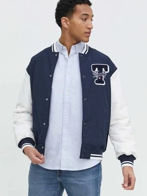 Tommy Jeans kurtka bomber męski kolor granatowy zimowa oversize DM0DM18702