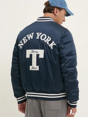 Tommy Jeans kurtka bomber męski kolor granatowy zimowa oversize DM0DM20468