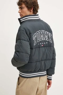 Tommy Jeans kurtka bomber męski kolor szary zimowa oversize DM0DM19640