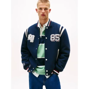 Tommy Jeans Kurtka bomber VARSITY | Regular Fit | z dodatkiem wełny