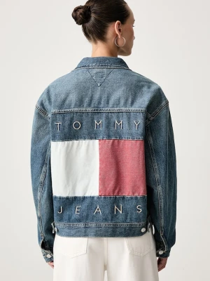 Tommy Jeans kurtka damska jeansowa niebieski
