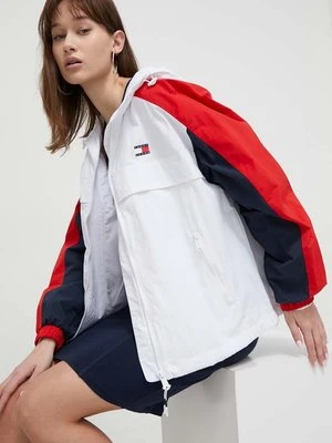 Tommy Jeans kurtka damska kolor biały przejściowa oversize DW0DW17752